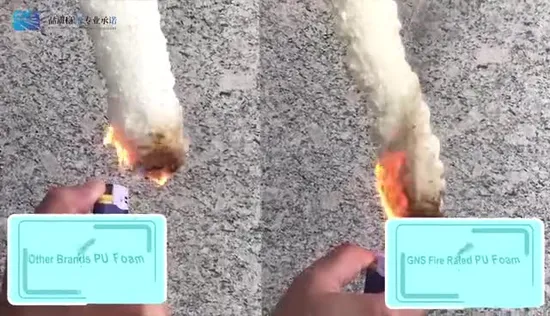 B1 建築材料建物ギャップ防火剤特殊用途プロジェクト建物用 PU 接着剤フォームを埋める