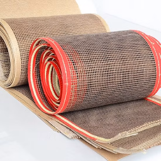 産業用の耐熱性PTFEコーティングされたグラスファイバーメッシュコンベヤベルト